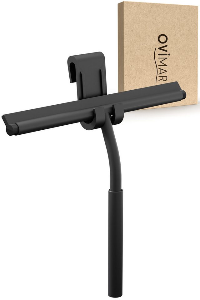 ovimar Duschabzieher, (1-St), aus Edelstahl in Schwarz zur Zum Aufhängen von ovimar