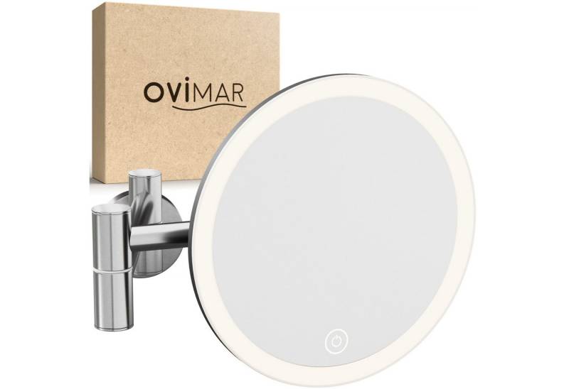 ovimar Kosmetikspiegel Vorupor (1-St), aus Edelstahl in Silber zur Zum Bohren von ovimar
