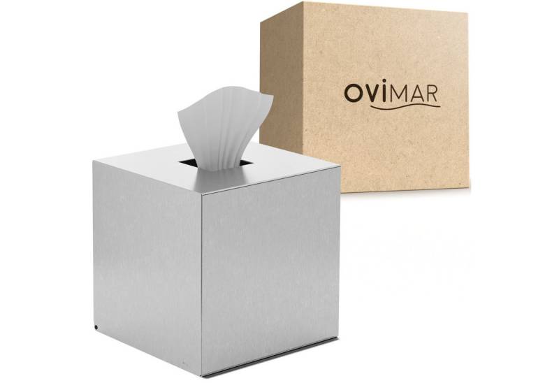 ovimar Papiertuchbox (1 St), aus Edelstahl in Silber zur von ovimar