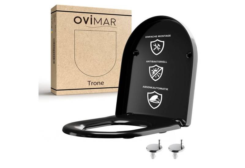 ovimar WC-Sitz (1-St), aus Duroplast in Schwarz zur von ovimar