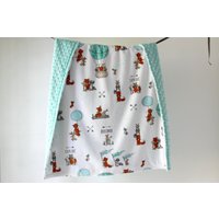 Babydecke Let's Explore. Babydecke. Minky Wald Baby Decke. Kinderwagendecke. Autositzdecke von owesley