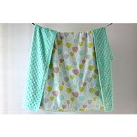 Minky Babydecke. Kinderbettdecke Für Kleinkinder. Geblümte Frolic Baumwoll Decke. Baby Shower Geschenk. Monogramm Bettbettwäsche von owesley