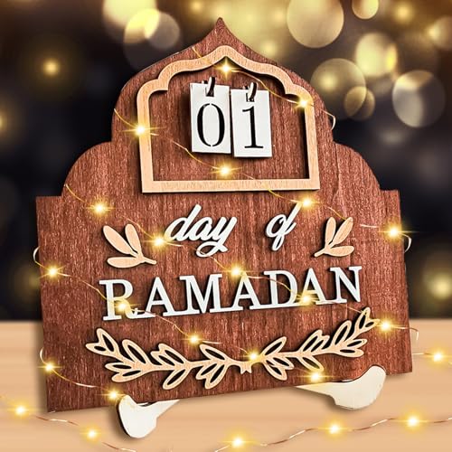 Ramadan Kalender,LED Ramadan Kalender Kinder,Ramadan Deko Aus Holz,Eid Mubarak Adventskalender, DIY Ramadan Dekoration 30 Tage Countdown,Ramadan Geschenke für Kinder- زينة رمضان كريم ديكور Ramadan Kalender,LED Ramadan Kalender Kinder,Ramadan Deko Aus Holz,Eid Mubarak Adventskalender, DIY Ramadan Dekoration 30 Tage Countdown,Ramadan Geschenke für Kinder- زينة رمضان كريم ديكور von owlfun