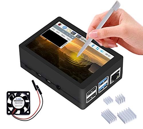 owootecc Raspberry Pi 4 Gehäuse mit Touchscreen, 3,5 Zoll Touchscreen mit Raspberry Pi Lüfter Raspberry Pi Kühlkörper, 320x480 Monitor TFT LCD Game Display für Raspberry Pi owootecc Raspberry Pi 4 Gehäuse mit Touchscreen, 3,5 Zoll Touchscreen mit Raspberry Pi Lüfter Raspberry Pi Kühlkörper, 320x480 Monitor TFT LCD Game Display für Raspberry Pi von owootecc