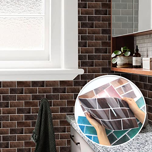 12 Stück 15x30cm Ziegelmuster Fliesenaufkleber Selbstklebendes Vinyl Wasserdichtwandaufkleber FüR KüChe Bad Fliesen Wand Kamin Schrank Dekorationsaufkleber,braun 12 Stück 15x30cm Ziegelmuster Fliesenaufkleber Selbstklebendes Vinyl Wasserdichtwandaufkleber FüR KüChe Bad Fliesen Wand Kamin Schrank Dekorationsaufkleber,braun von oxiang