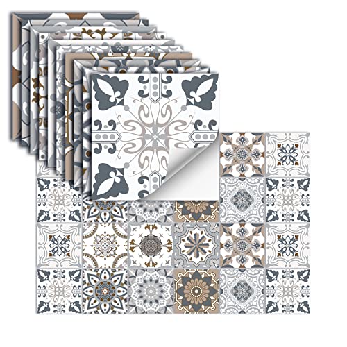 24 Stück Fliesenaufkleber Selbstklebendes Vinyl Wasserdichtwandaufkleber FüR Küche Bad Fliesen Wand Kamin Schrank Dekorationsaufkleber,HZ-33,10 X 10 Cm 24 Stück Fliesenaufkleber Selbstklebendes Vinyl Wasserdichtwandaufkleber FüR Küche Bad Fliesen Wand Kamin Schrank Dekorationsaufkleber,HZ-33,10 X 10 Cm von oxiang
