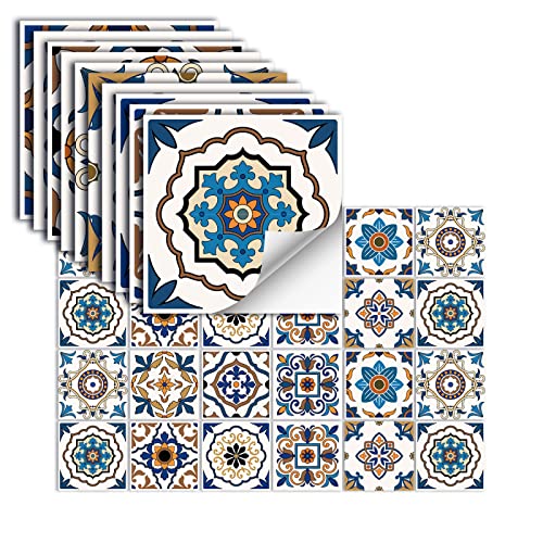 24 Stück Fliesenaufkleber Selbstklebendes Vinyl Wasserdichtwandaufkleber FüR Küche Bad Fliesen Wand Kamin Schrank Dekorationsaufkleber,HZ-38,15 X 15 Cm 24 Stück Fliesenaufkleber Selbstklebendes Vinyl Wasserdichtwandaufkleber FüR Küche Bad Fliesen Wand Kamin Schrank Dekorationsaufkleber,HZ-38,15 X 15 Cm von oxiang