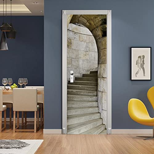 3D Türaufkleber Steintreppe Selbstklebendes Wandbild Heimdekoration Wandaufkleber Badezimmer Küche Kunstaufkleber Schlafzimmer Wohnzimmer Abnehmbares Poster,95 X 215 Cm 3D Türaufkleber Steintreppe Selbstklebendes Wandbild Heimdekoration Wandaufkleber Badezimmer Küche Kunstaufkleber Schlafzimmer Wohnzimmer Abnehmbares Poster,95 X 215 Cm von oxiang