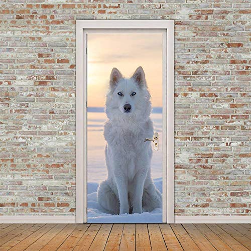 3D Türaufkleber Wolf selbstklebendes Wandbild Home Decoration Wandaufkleber Schlafzimmer Wohnzimmer Abnehmbare Poster Art Aufkleber-90x200cm 3D Türaufkleber Wolf selbstklebendes Wandbild Home Decoration Wandaufkleber Schlafzimmer Wohnzimmer Abnehmbare Poster Art Aufkleber-90x200cm von oxiang