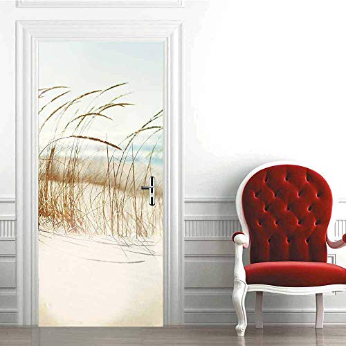3d TüRaufkleber Kleine Gras Selbstklebende Wandmalerei Home Decoration Wandaufkleber Schlafzimmer Wohnzimmer Abnehmbare Poster Art Aufkleber-77 x 200 cm von oxiang