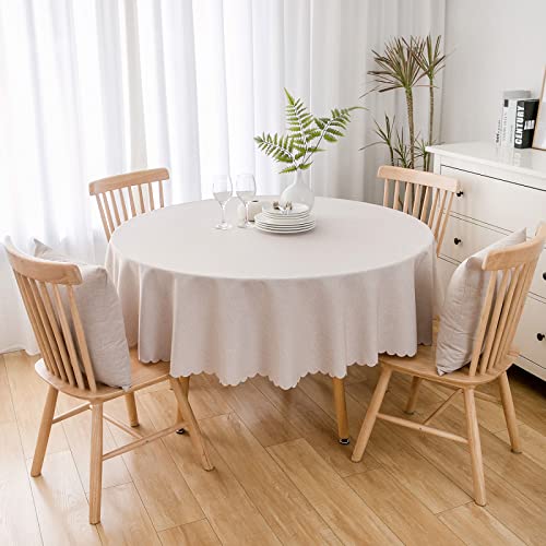 Baumwolle Und Leinen Einfarbig Tischdecke Runde Fleckabweisende Esstisch Outdoor Tischdecken,120cm,hellgrau Baumwolle Und Leinen Einfarbig Tischdecke Runde Fleckabweisende Esstisch Outdoor Tischdecken,120cm,hellgrau von oxiang