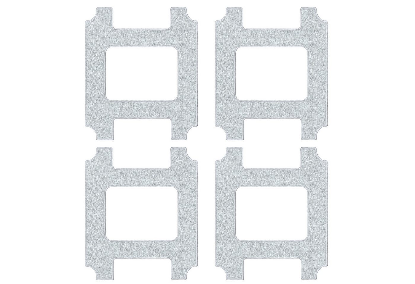 oyajia 4 Stück Reinigungstuch für CHYW201 Fensterputzroboter Mikrofasertuch Mikrofasertuch (4-tlg) von oyajia