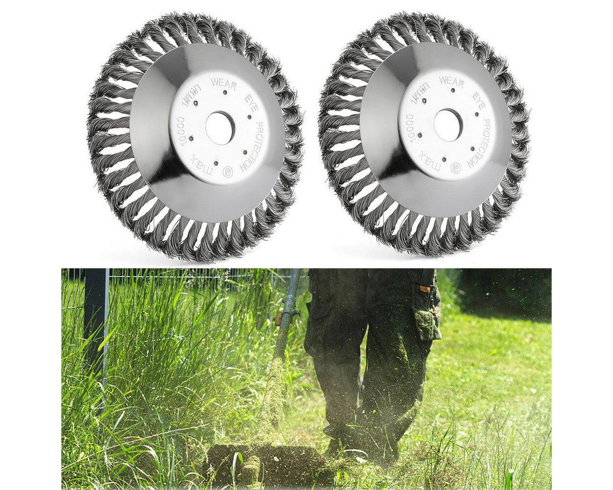 oyajia Benzin-Motorsense Profi Unkrautbürste 25,4x200mm Mähkopf Für Gängigen Modelle Motorsense, Moos Trimmer Freischneider, Rasentrimmer-Ersatzspule von oyajia
