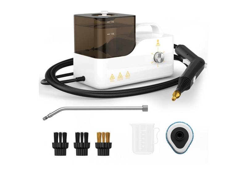 oyajia Dampfreiniger Tragbarer Handdampfreiniger Mehrzweck-Dampfreiniger, 2600 W, mit 6 Geschwindigkeiten einstellbar und 3 Arten von Bürstenköpfen, 1400ml Großer Wassertank von oyajia