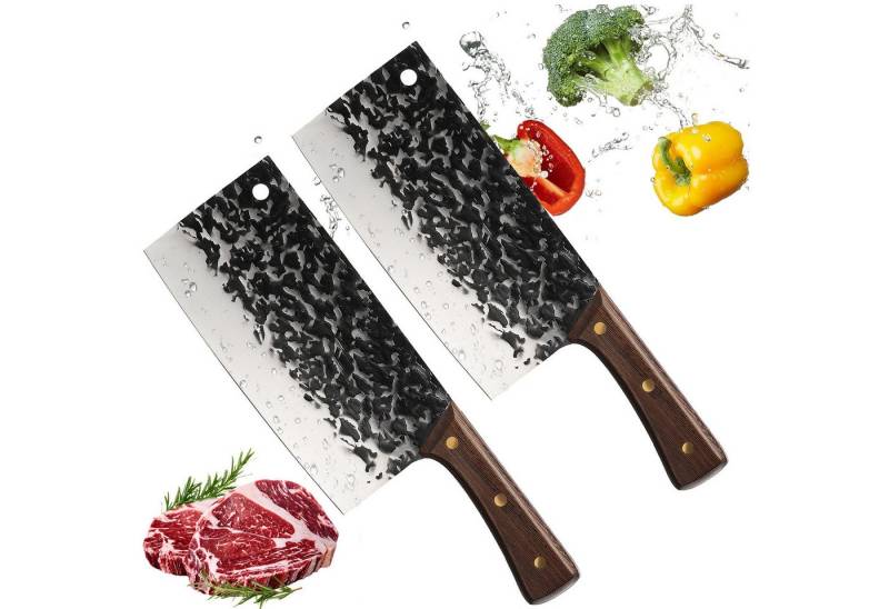 oyajia Hackmesser Kochmesser, Klingenlänge 20cm Hack Edelstahl Antike Schmiedemethode, Küchenmesser mit Messerschärfer für Haus,Küche, Ergonomischem Griff oyajia Hackmesser Kochmesser, Klingenlänge 20cm Hack Edelstahl Antike Schmiedemethode, Küchenmesser mit Messerschärfer für Haus,Küche, Ergonomischem Griff von oyajia