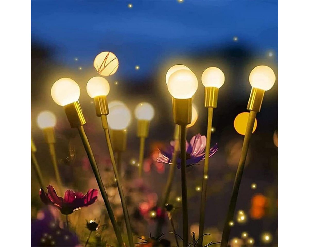 oyajia LED Solarleuchte 1/2x 8 LEDs Solar Glühwürmchen Lichter Schwankende, LED fest integriert, Warmweiß, Solarbetriebene Glühwürmchen-Lichter oyajia LED Solarleuchte 1/2x 8 LEDs Solar Glühwürmchen Lichter Schwankende, LED fest integriert, Warmweiß, Solarbetriebene Glühwürmchen-Lichter von oyajia
