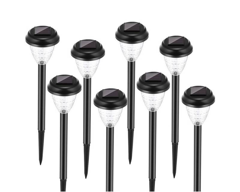oyajia LED Solarleuchte 4/8 x LED Solarleuchte Außen Garten Solarlampe Solar Gartenstrahlers, LED fest integriert, Solarlicht Außen Gartenleuchte Solar Straßenlampe von oyajia