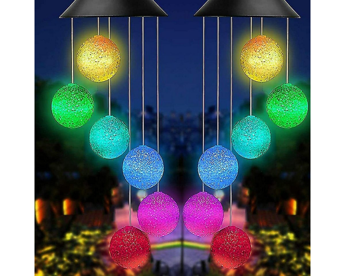 oyajia LED Solarleuchte LED Solarleuchte Windspiele, Windspiel Solar Farbwechsel Solarleuchten, LED fest integriert, Gartenbeleuchtung für Terrasse Balkon Garten, 1/2 Stücke oyajia LED Solarleuchte LED Solarleuchte Windspiele, Windspiel Solar Farbwechsel Solarleuchten, LED fest integriert, Gartenbeleuchtung für Terrasse Balkon Garten, 1/2 Stücke von oyajia