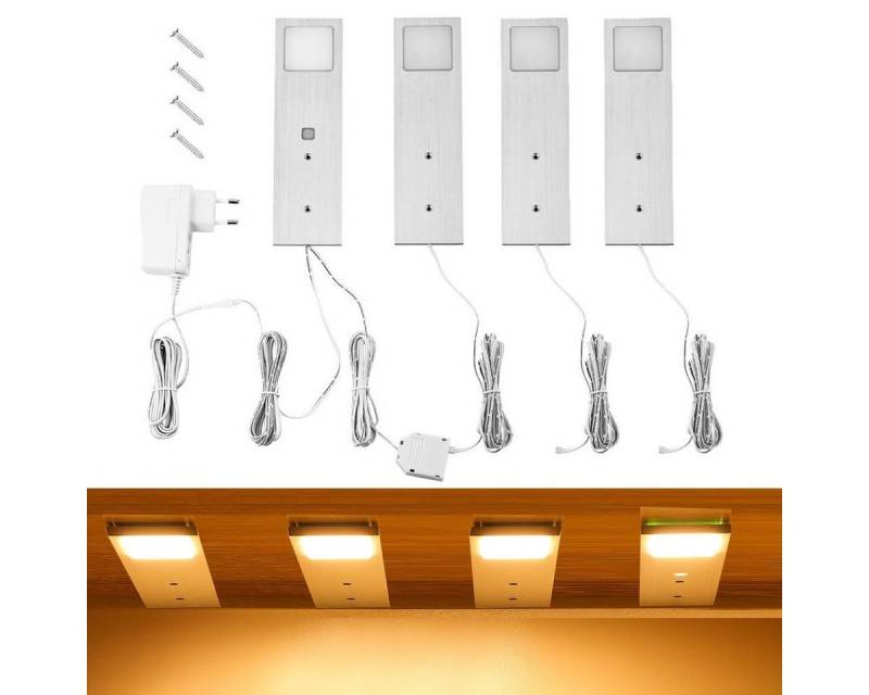 oyajia LED Unterbauleuchte 5W LED Unterbauleuchten, Flache Küchenleuchte mit Touch-Dimmfunktion, LED fest integriert, Warmweiß, Aluminium Einbaustrahler,Vitrinenleuchten Möbelleuchte Küche Möbel Set oyajia LED Unterbauleuchte 5W LED Unterbauleuchten, Flache Küchenleuchte mit Touch-Dimmfunktion, LED fest integriert, Warmweiß, Aluminium Einbaustrahler,Vitrinenleuchten Möbelleuchte Küche Möbel Set von oyajia