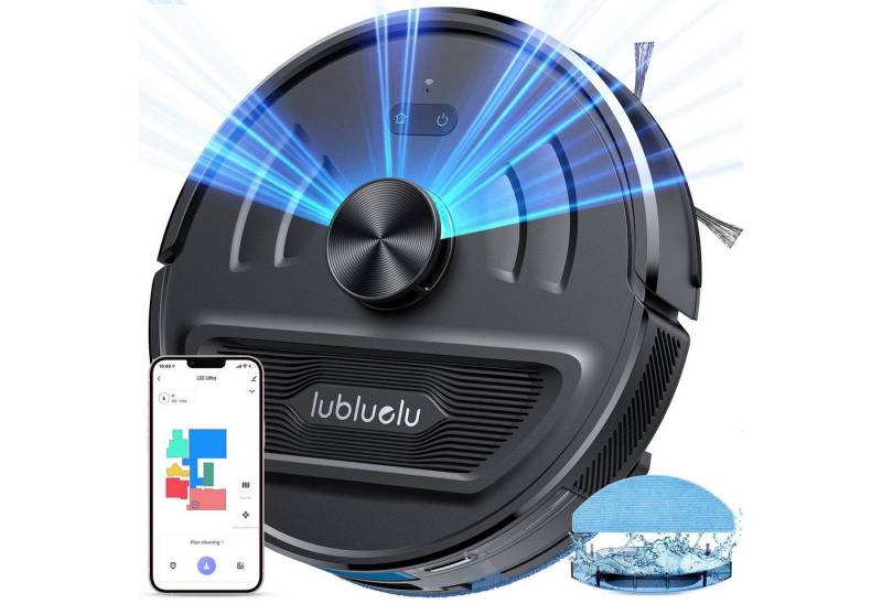 oyajia Saugroboter Saug- und Wischroboter LiDAR Lasernavigation 5500PA (L20 Ultra), 42 W, beutellos von oyajia