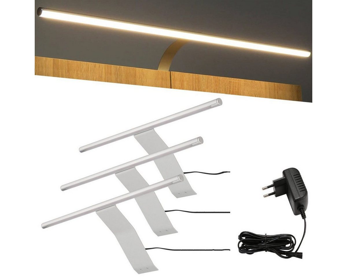 oyajia Schrankleuchte LED Schrankleuchte Set, Aufbauleuchte mit Schalter und Stecker, LED fest integriert, Warmweiß, 3.5 Watt, 325 x 140 x 30mm, 230 Lumen Kleiderschrankleuchten von oyajia