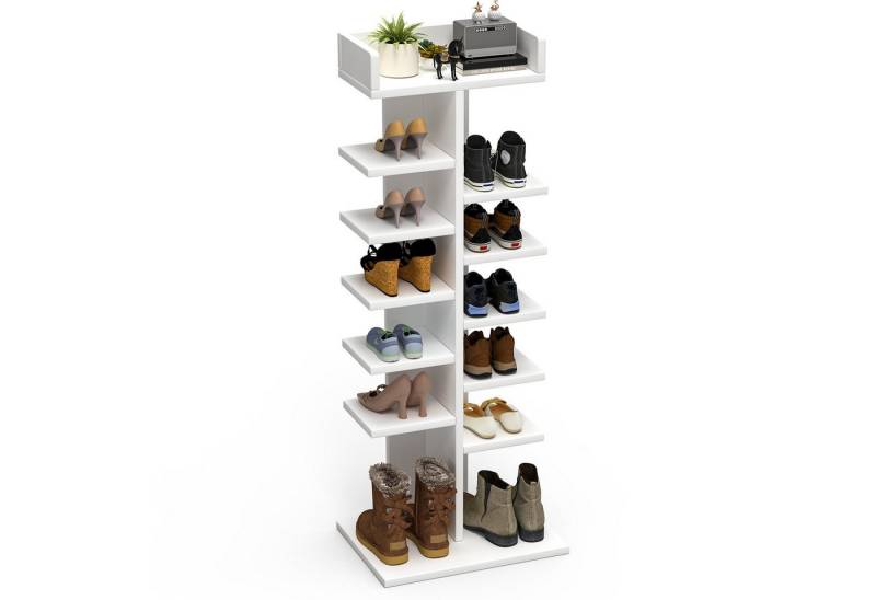 oyajia Schuhregal mit 12 Ebenen, Schuhregal schmal platzsparend, für Eingangsbereich von oyajia