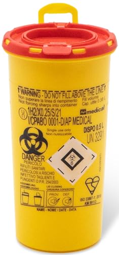 Contenitore MINI Tascabile per aghi usati monouso 500 ml- Contenitore MINI Tascabile per aghi usati monouso 500 ml- von p age