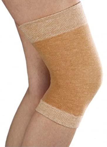 Orione Safte Thermo-Knieschoner Baumwolle Beige (Large 40-46 cm) von p age