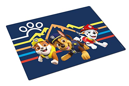 P:os 29349049 PAW Patrol - Tischset mit beliebtem Paw Patrol-Design, Platz-Set für Jungen aus bpa-freiem Kunststoff, ca. 42 x 29 cm groß von p:os