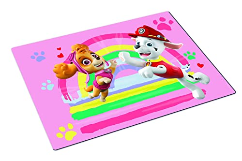 PAW PATROL P:os 29445 - Tischset mit beliebtem Paw Patrol-Design, Platz-Set für Mädchen aus bpa-freiem Kunststoff, ca. 42 x 29 cm groß Mehrfarbig PAW PATROL P:os 29445 - Tischset mit beliebtem Paw Patrol-Design, Platz-Set für Mädchen aus bpa-freiem Kunststoff, ca. 42 x 29 cm groß Mehrfarbig von p:os