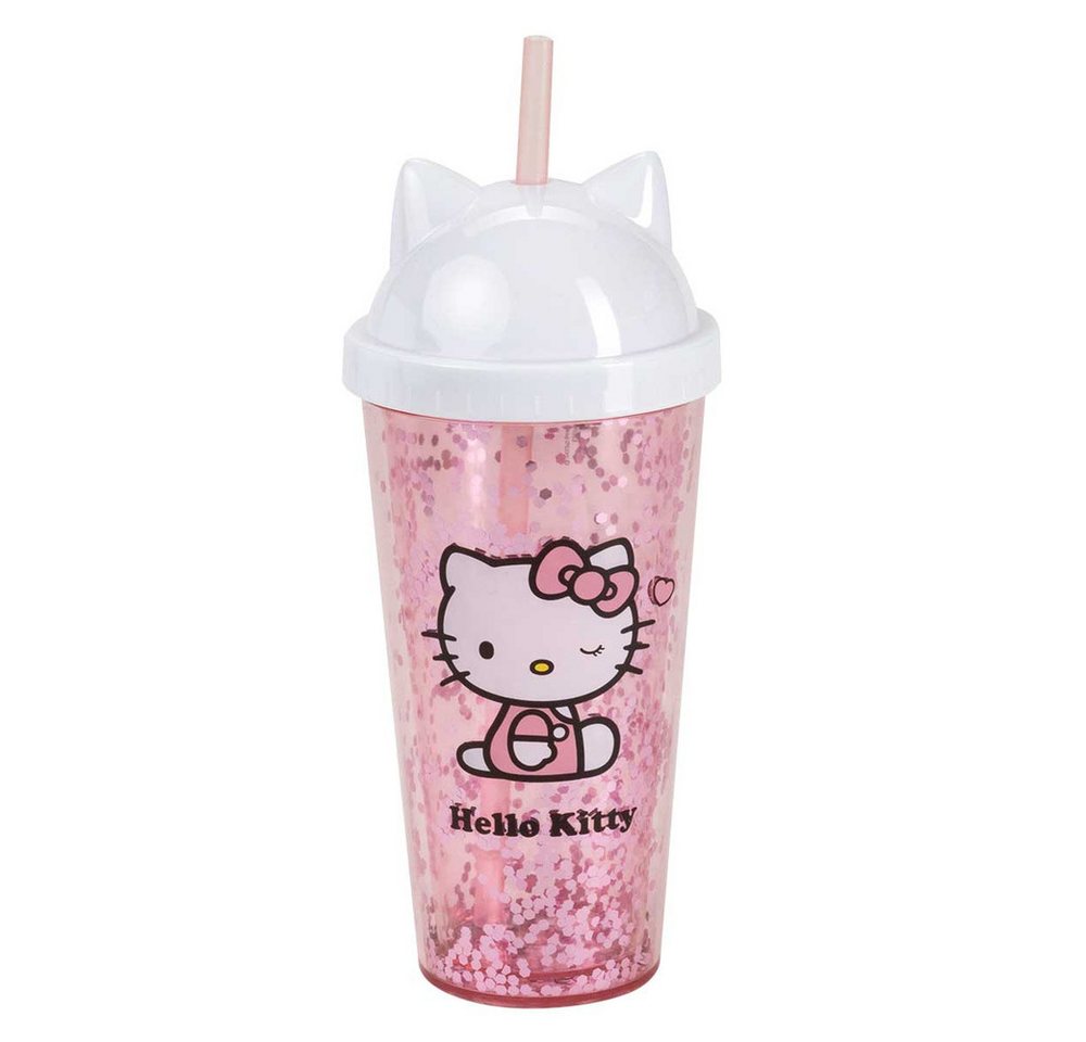 p:os Kinderbecher Hello Kitty - Trinkbecher - 420 ml - rosa von p:os