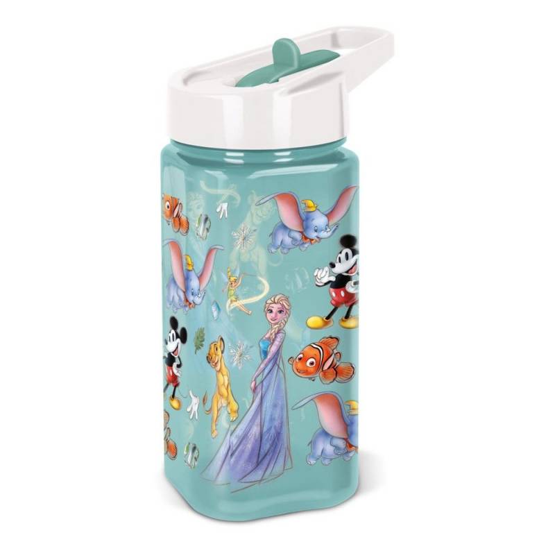 p:os Trinkflasche Disney 100 - Trinkflasche mit Strohhalm - 510 ml von p:os