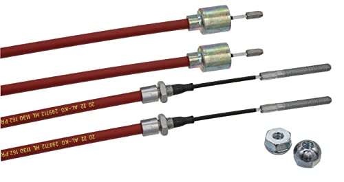 2X Original Alko Bremsseil Longlife Glocke inklusive 2X Kugelmutter M8 Hüllenlänge: 1020 mm Gesamtlänge: 1230 mm Bremse 299.711 299711 von trailer parts4u