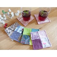 2Er Set Untersetzer Für Gläser Flaschen Tassen Patchwork Genäht 2Er Set Untersetzer Für Gläser Flaschen Tassen Patchwork Genäht von pPekee