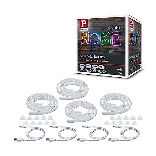 Paulmann Neon Colorflex USB Strip Set 4x 1m, 4x 4,5 W 5 V, LED Paulmann Neon Colorflex USB Strip Set 4x 1m, 4x 4,5 W 5 V, LED von Paulmann
