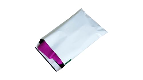 packster 1000x Versandtaschen selbstklebend Versandtüten Coex 165 x 220 mm 50 µm Selbstklebestreifen Weiss Schwarz für Kleidung LDPE-Folie von packster