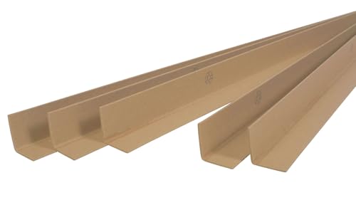 packster 1200x Kantenschutzleisten Länge: 1100 mm Kantenschutzwinkel aus Pappe 3 mm Schenkelbreite: 50 x 50 mm Braun von packster