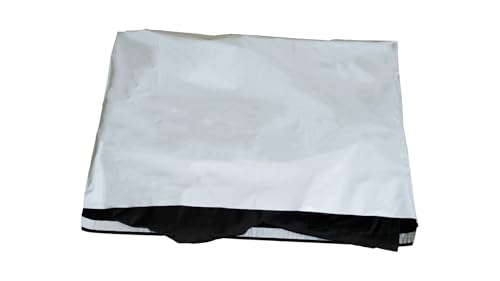packster 200x Versandtaschen selbstklebend Versandtüten Coex 900 x 600 mm Selbstklebestreifen Weiss Schwarz für Kleidung LDPE-Folie von packster