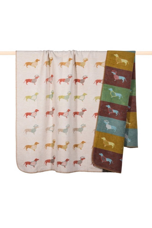 Wolldecke Wolldecke - ZAMPERL - hellbeige/bunt, pad home design concept gmbh von pad home design concept gmbh