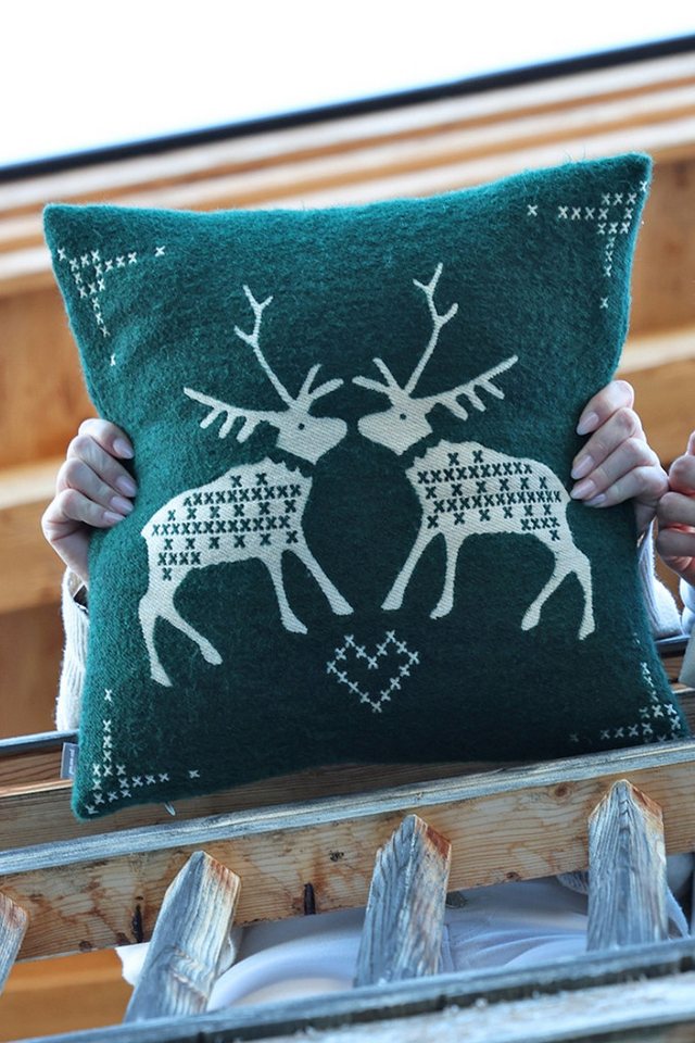 pad home design concept gmbh Kissenhüllen Kissenhülle - KUSS - grün, sand von pad home design concept gmbh