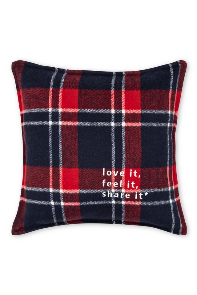 pad home design concept gmbh Kissenhüllen Kissenhülle - TARTAN - blau/rot/weiß von pad home design concept gmbh