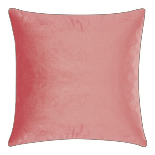 PAD - Elegance - Samt Kissen, Zierkissen, Kissenhülle - 50 x 50 cm - Farbe: Pink - ohne Füllung von pad home design