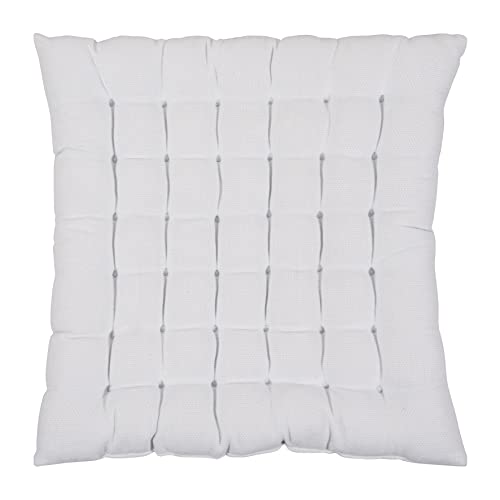 Pad Sitzkissen Risotto, Größe 40x40x3 cm, Baumwolle, Farbe (White) von pad