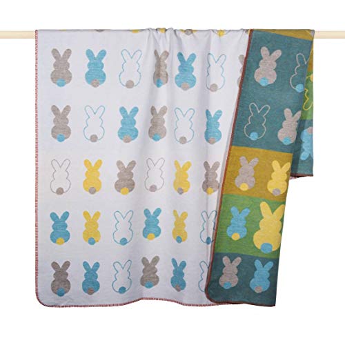 pad- Bunny - Decke/Wohndecke - Materialmix - Multicolor/Natur - 150 x 200cm von pad