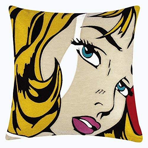pad - Kissenhülle/Kissenbezug - Fame - Pop Art - Baumwolle - gelb - 45 x 45 cm von pad