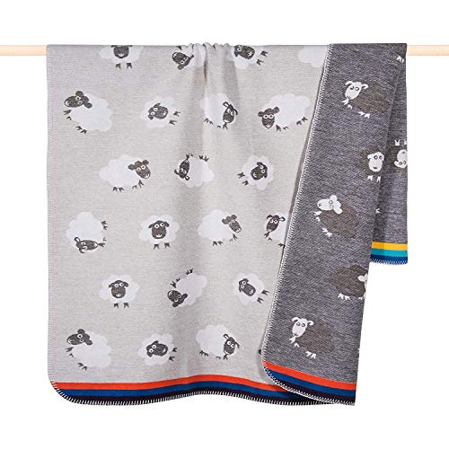 pad Kuscheldecke Sheep Multi 75 x 100 cm Baumwollmischung für Kinder von pad