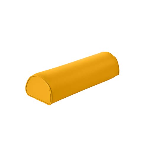 Pader Medi Tech Dreiviertelrolle I Knierolle aus Polyetherschaumstoff I Lagerungsrolle mit Kunstlederbezug und Kedernähten I 50 x 15 x 11 cm I in 20 Farben verfügbar (Safran) von pader medi.tech