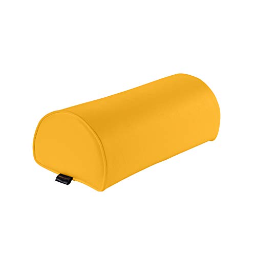 Pader Medi Tech Dreiviertelrolle I Knierolle aus Polyetherschaumstoff I Lagerungsrolle mit Kunstlederbezug und Kedernähten I 50 x 22 x 16 cm I in 20 Farben verfügbar (Safran) von pader medi.tech
