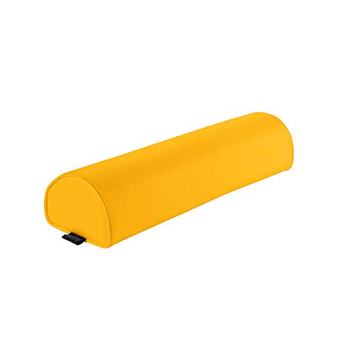 Pader Medi Tech Dreiviertelrolle I Knierolle aus Polyetherschaumstoff I Lagerungsrolle mit Kunstlederbezug und Kedernähten I 60 x 15 x 11 cm I in 20 Farben verfügbar (Safran) von pader medi.tech