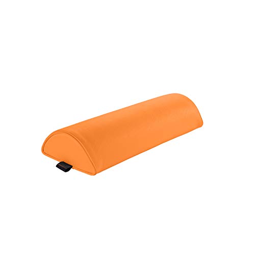 Pader Medi Tech Halbrolle I Knierolle aus Polyetherschaumstoff I Lagerungsrolle mit Kunstlederbezug und Kedernähten I 50 x 18 x 9 cm I in 20 Farben verfügbar (Apricot) von pader medi.tech